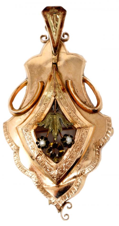 BROCHE COLGANTE ALFONSINO DEL S.XIX