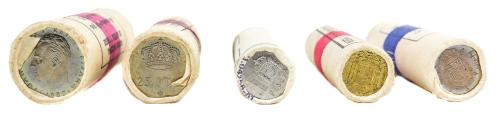 CINCO CARTUCHOS DE MONEDAS