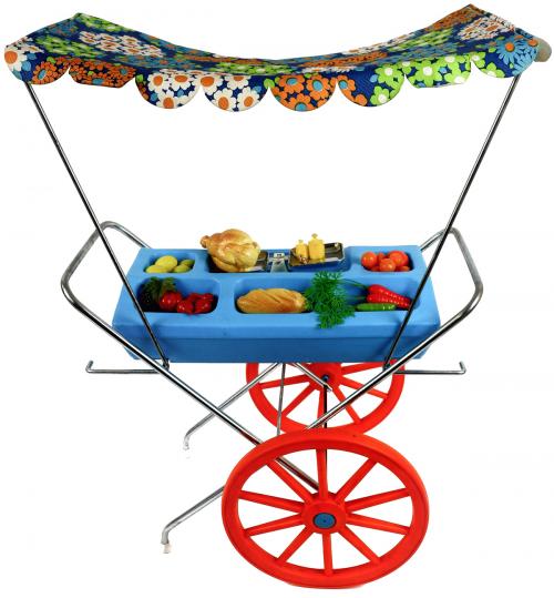 CARRITO DE VERDURAS DE JUGUEGE AÑOS 70