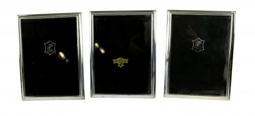 TRES MARCOS PORTAFOTOS EN PLATA