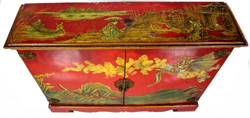 MUEBLE ENTREDOS DE ESTILO ORIENTAL AÑOS 70