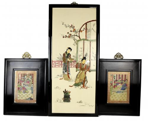 TRES PLAFONES DECORATIVOS ORIENTALES DEL ULTIMO TERCIO  SXX