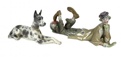 "PAYASO CON BALON" " PERRO"  LLADRO