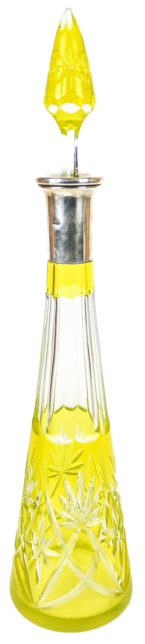 BOTELLA DE CRISTAL DE BOHEMIA