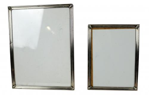 PAREJA DE MARCOS PORTAFOTOS EN PLATA.