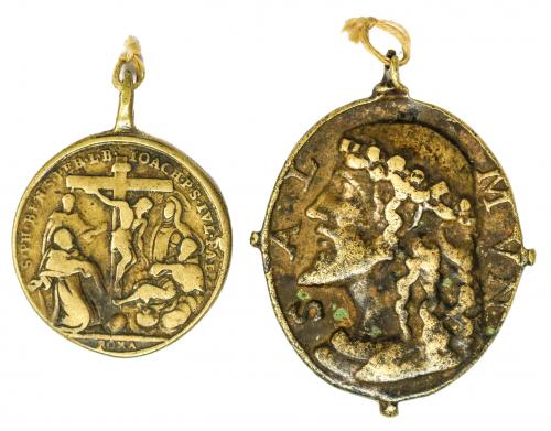 DOS MEDALLAS DEVOCIONALES ITALIANAS S.XVIII