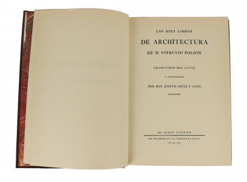 "LOS DIEZ LIBROS DE ARQUITECTURA DE M. VITRUVIO POLION"