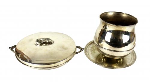 LOTE DE METAL PLATEADO
