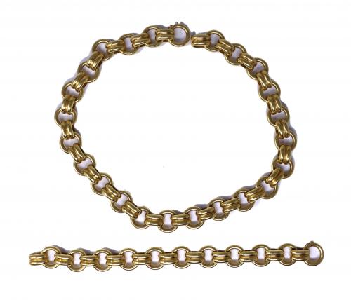 CONJUNTO DE PULSERA Y GARGANTILLA