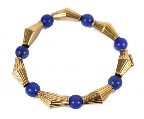 PULSERA DE 1930 CON CALCEDONIA