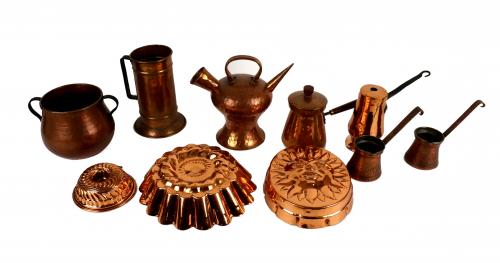 GRAN LOTE RECIPIENTES EN COBRE
