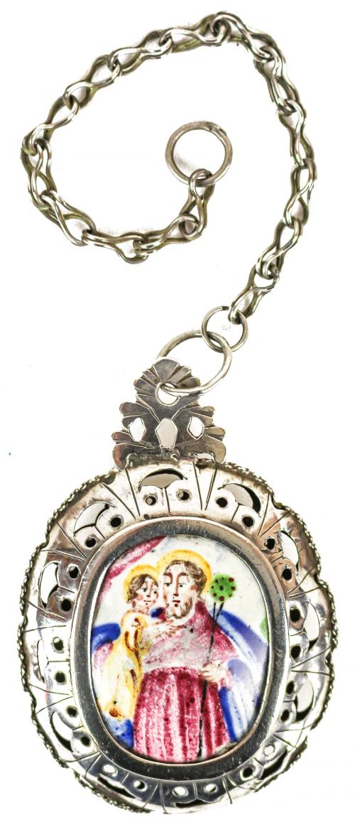 MEDALLÓN RELIGIOSO DEL SIGLO XVIII
