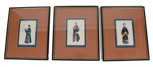 TRES COMPOSICIONES CHINAS DE FINALES DE S. XIX