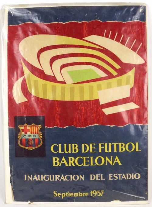CARTEL FUTBOL CLUB BARCELONA.