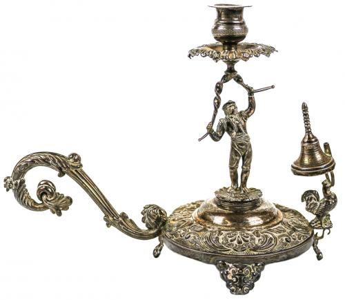 PALMATORIA DE PLATA ESPAÑOLA DEL S. XIX