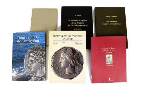 LOTE DE LIBROS SOBRE HISTORIA Y NUMISMATICA