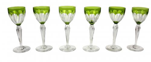 CONJUNTO DE 12 COPAS EN CRISTAL TALLADO