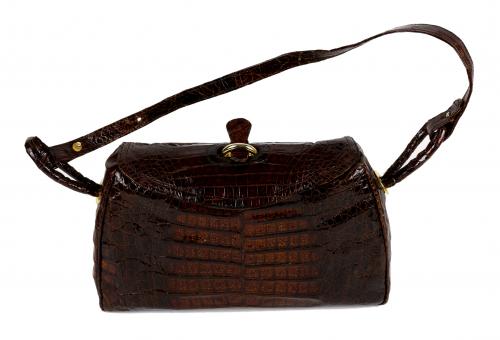 BOLSO EN PIEL DE COCODRILO