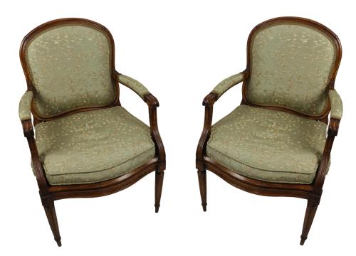 PAREJA DE SILLONES FRANCESES SIGLO XIX