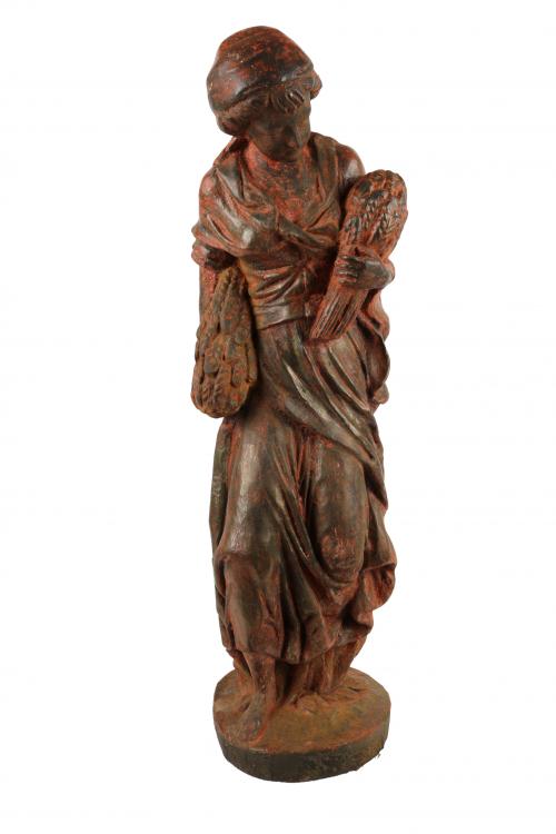 FIGURA DE JARDIN EN HIERRO FUNDIDO PRIMER TERCIO S.XX