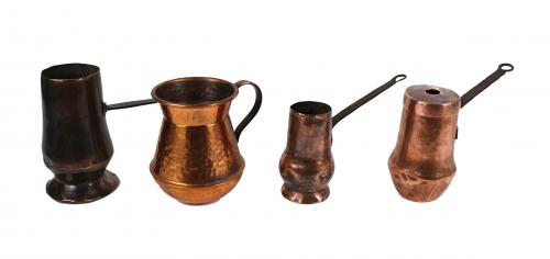 LOTE RUSTICO VARIADO EN COBRE DE FLES. S.XIX-PPS.XX