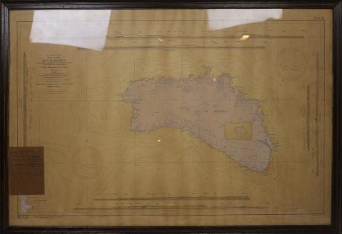 MAPA ENMARCADO DE MENORCA.