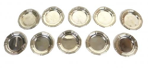 DIEZ PLATOS PANEROS DE PLATA