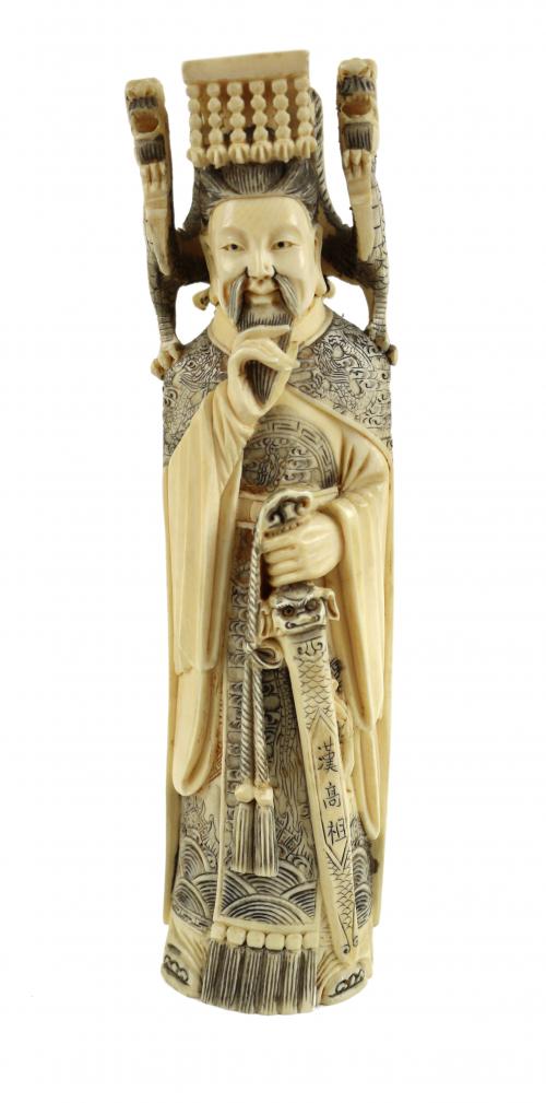 "EMPERADOR" TALLA ORIENTAL EN MARFIL