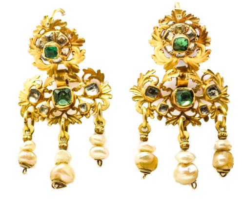 PENDIENTES VALENCIANOS BARQUILLOS DEL S.XIX