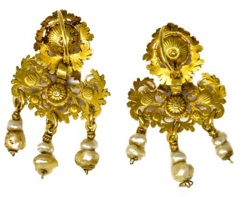 PENDIENTES VALENCIANOS BARQUILLOS DEL S.XIX