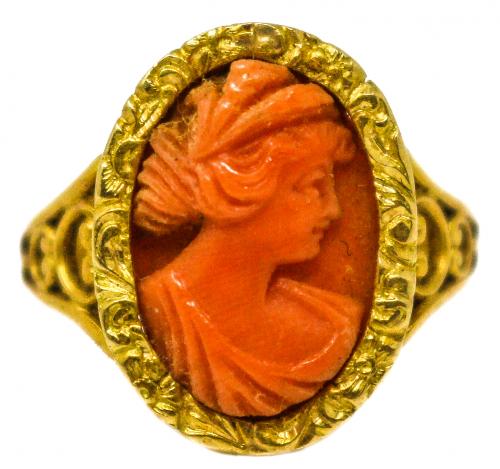 SORTIJA CAMAFEO VICTORIANA, DEL S.XIX