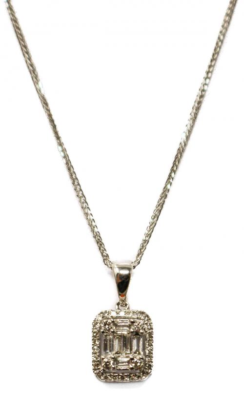 COLGANTE ROSETÓN CON DIAMANTES