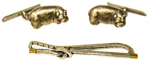 GEMELOS Y AGUJA DE CORBATA