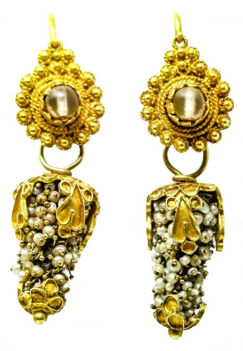 PENDIENTES VALENCIANOS DE RACIMO DEL S.XIX