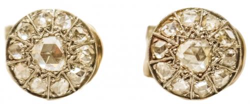 PENDIENTES ROSETONES DE ESTILO ANTIGUO