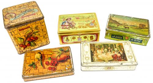 LOTE VARIADO DE CAJAS DE HOJALATA DEL PRIMERA MITAD DEL S.XX