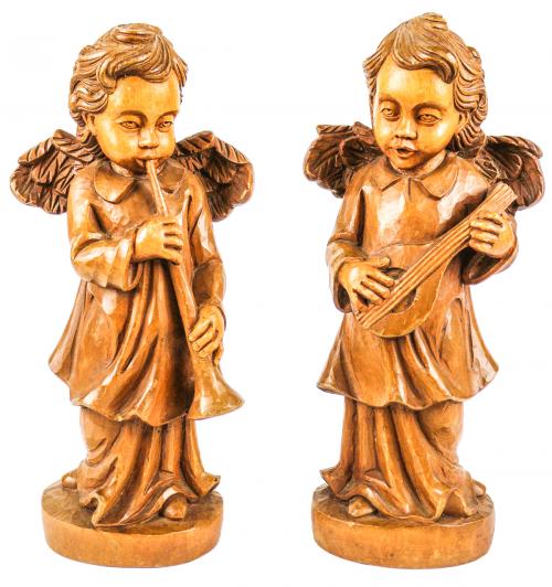 PAREJA DE ANGELES DEL ÚLTIMO CUARTO DEL S.XX