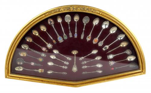 COLECCION DE CUCHARITAS DE PLATA Y METAL