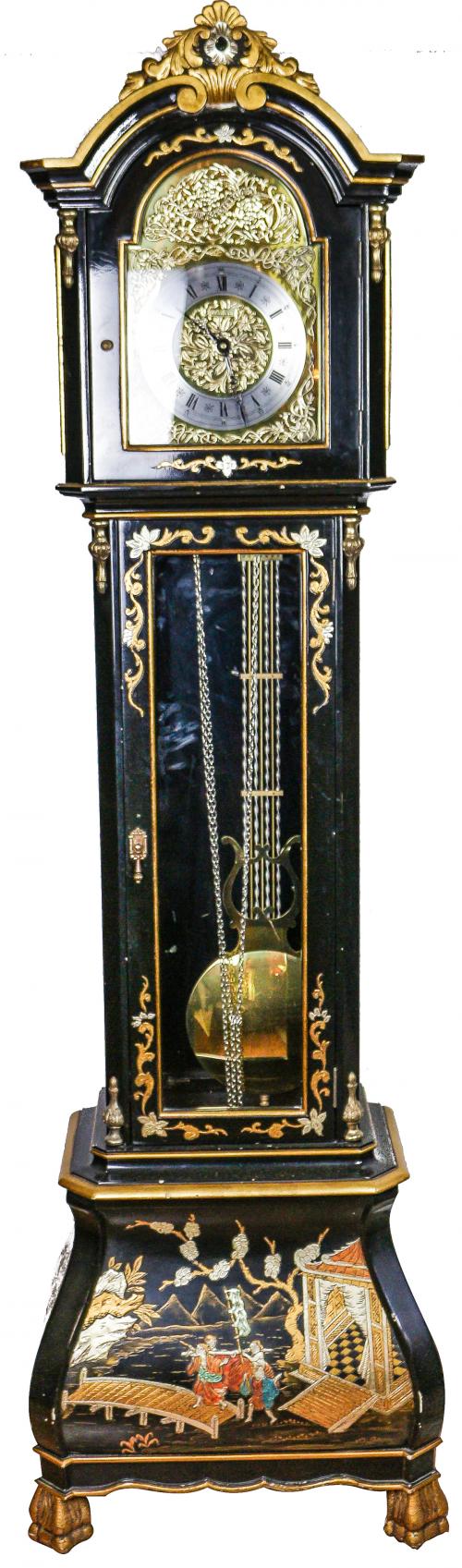 RELOJ DE PIE LACADO DE MEDIADOS DEL S.XX
