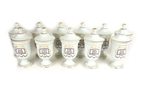 COLECCION DE 11 TARROS DE FARMACIA