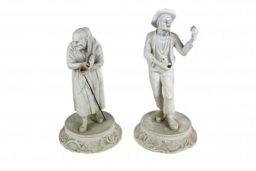 PAREJA DE BISCUITS DEL PRIMER TERCIO DE SIGLO XX