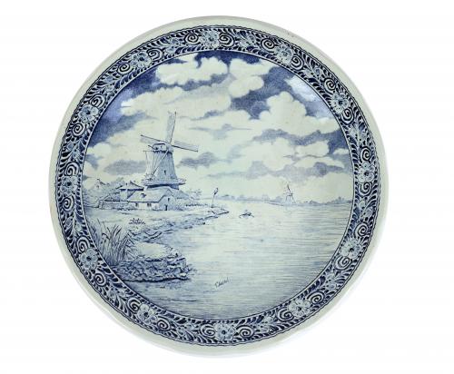 PLATO DE PORCELANA HOLANDESA DE DELFT