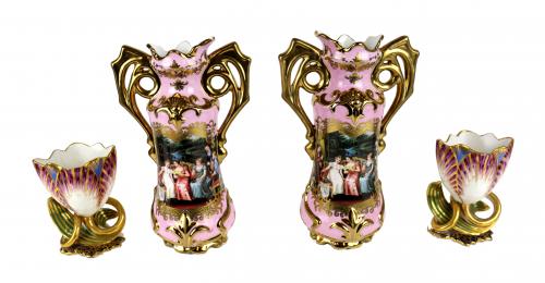 PAREJA DE JARRONES DECORATIVOS