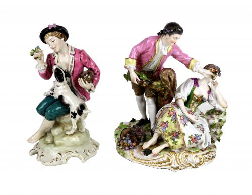 DOS GRUPOS DE PORCELANA