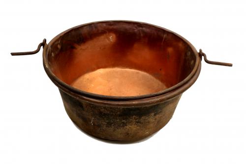 GRAN CALDERO DE COBRE DE FINALES DEL S. XIX