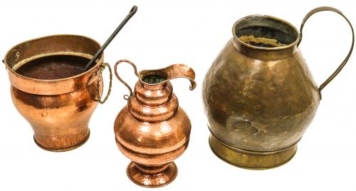 LOTE VARIADO DE UTENSILIOS DE COBRE