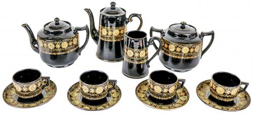 JUEGO DE TÉ  Y CAFÉ  DE PORCELANA INGLESA