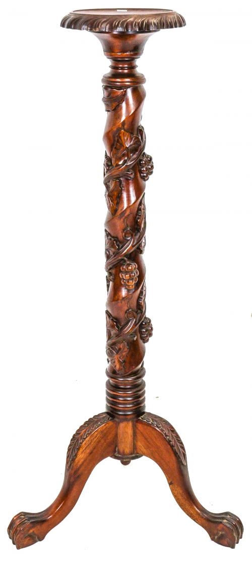 COLUMNA EN MADERA TALLADA DEL ULTIMO TERCIO DEL S.XX