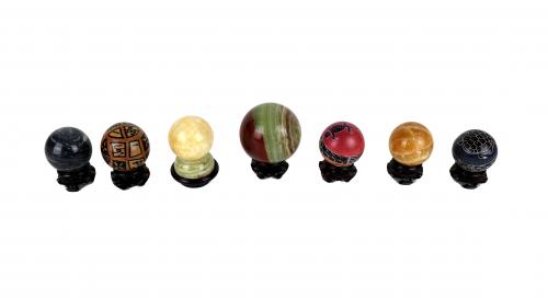 CONJUNTO DE 7 BOLAS DECORARIVAS
