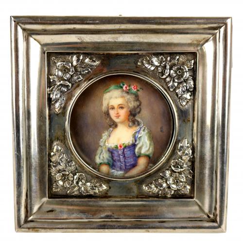 MINIATURA DE RETRATO DE DAMA